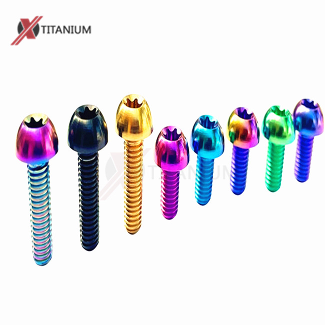 ISO7380 Hexagon Socket Button Torx Head Titanium Bolts M5
